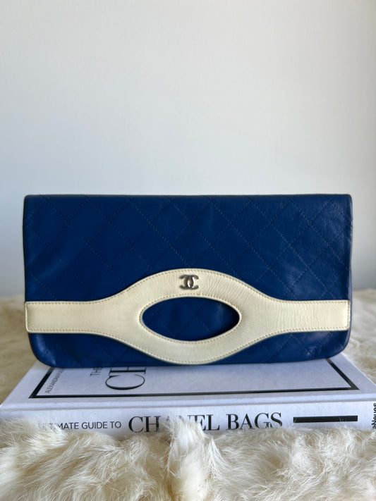 Chanel Bi Coloured Blue and White 31 Clutch - La Pausa Cruise Collection
