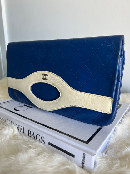 Chanel Bi Coloured Blue and White 31 Clutch - La Pausa Cruise Collection