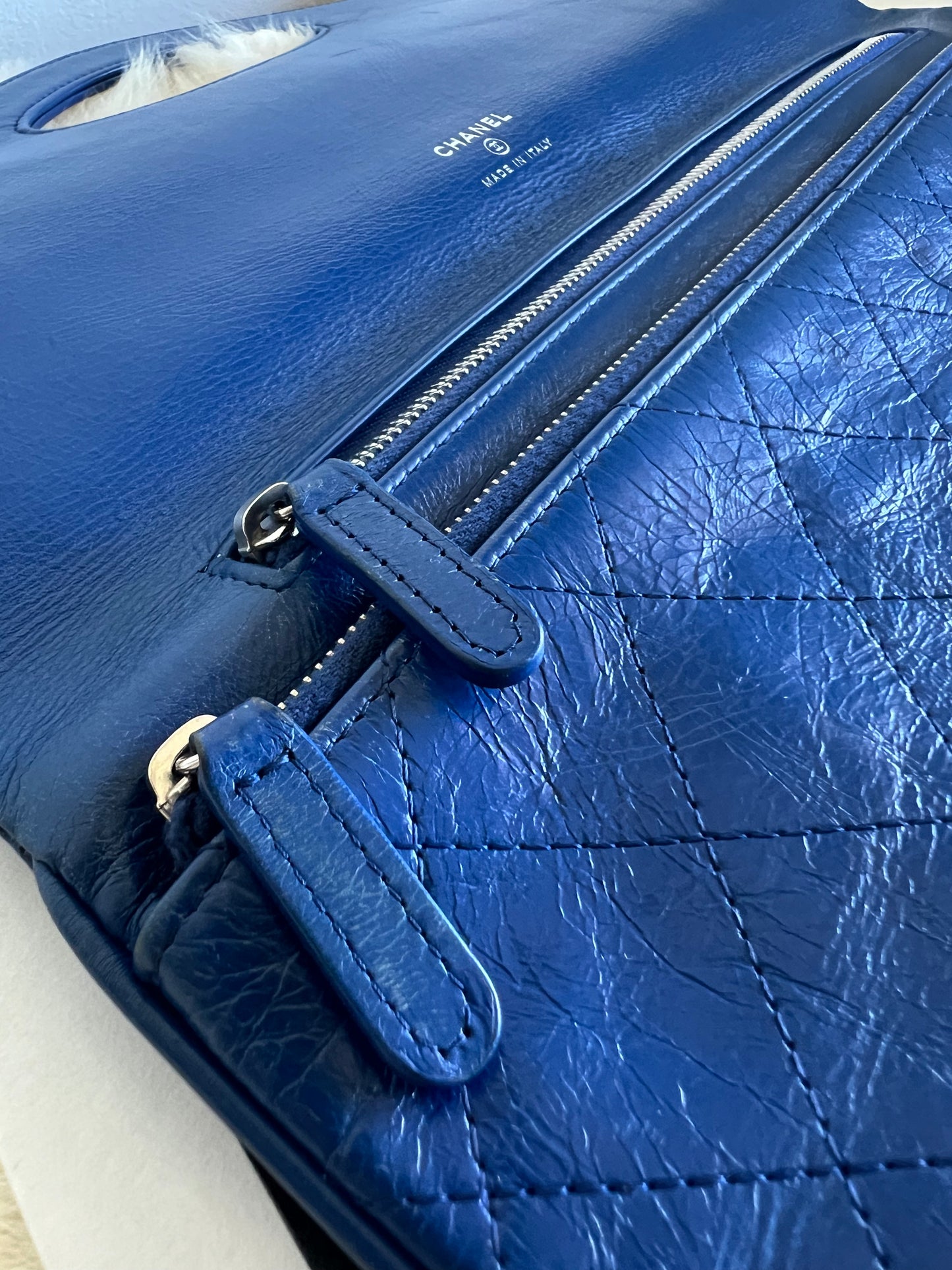 Chanel Bi Coloured Blue and White 31 Clutch - La Pausa Cruise Collection