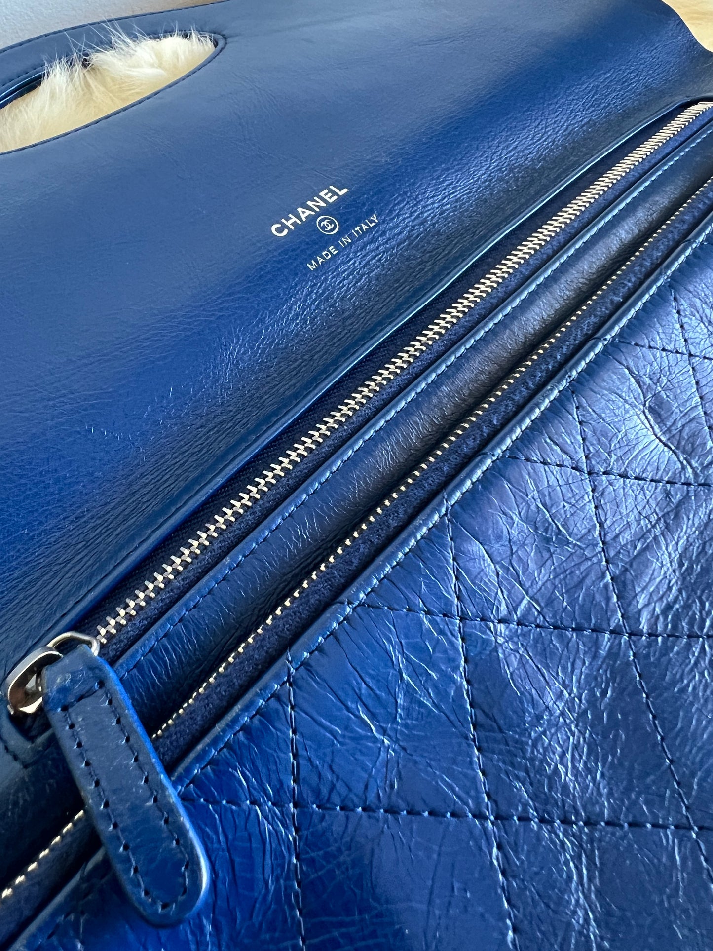 Chanel Bi Coloured Blue and White 31 Clutch - La Pausa Cruise Collection