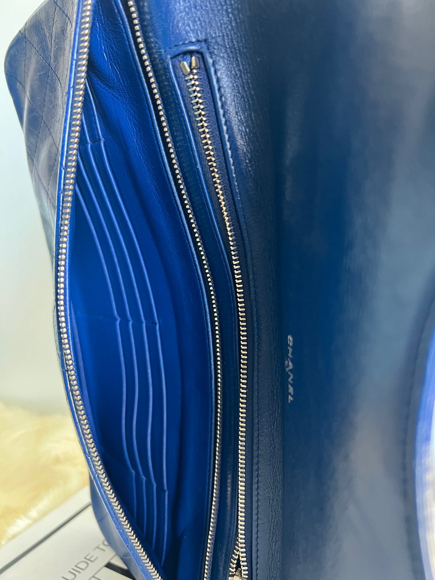 Chanel Bi Coloured Blue and White 31 Clutch - La Pausa Cruise Collection
