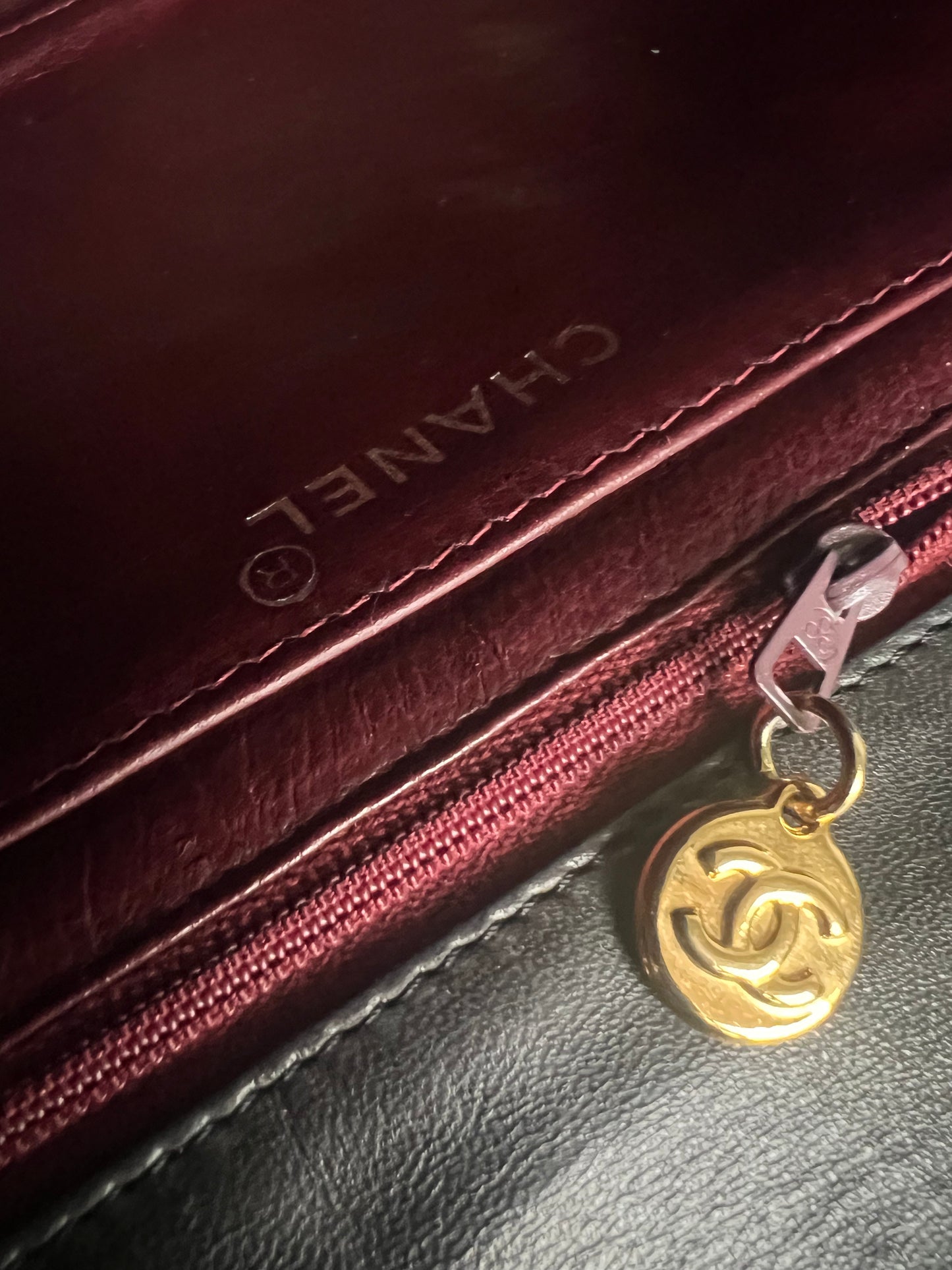 Chanel Black Lambskin Jumbo Horizontal Flap Series 2