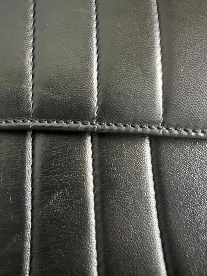 Chanel Black Lambskin Jumbo Horizontal Flap Series 2