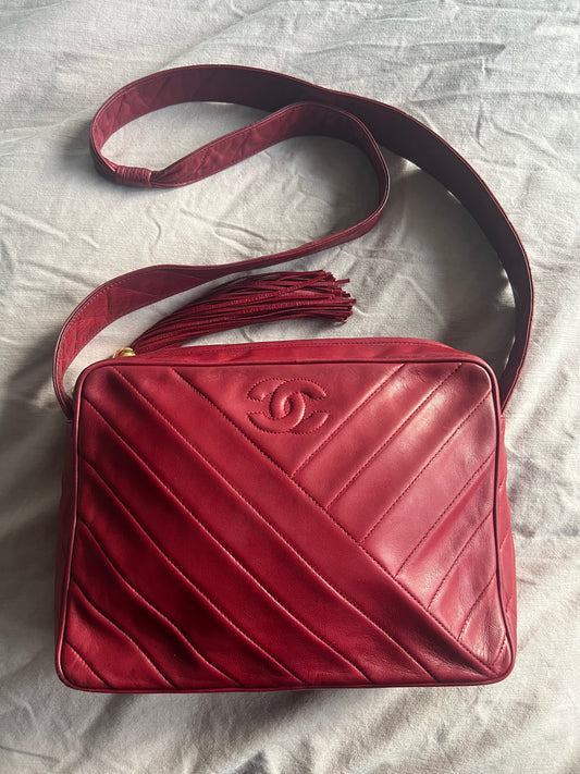 Chanel Burgundy Camera Bag Series 2