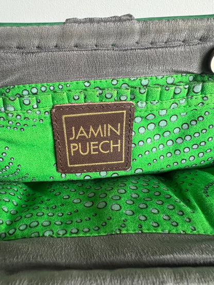 Jamin Puech Medium Sized Green Leather and Iridescent Beading