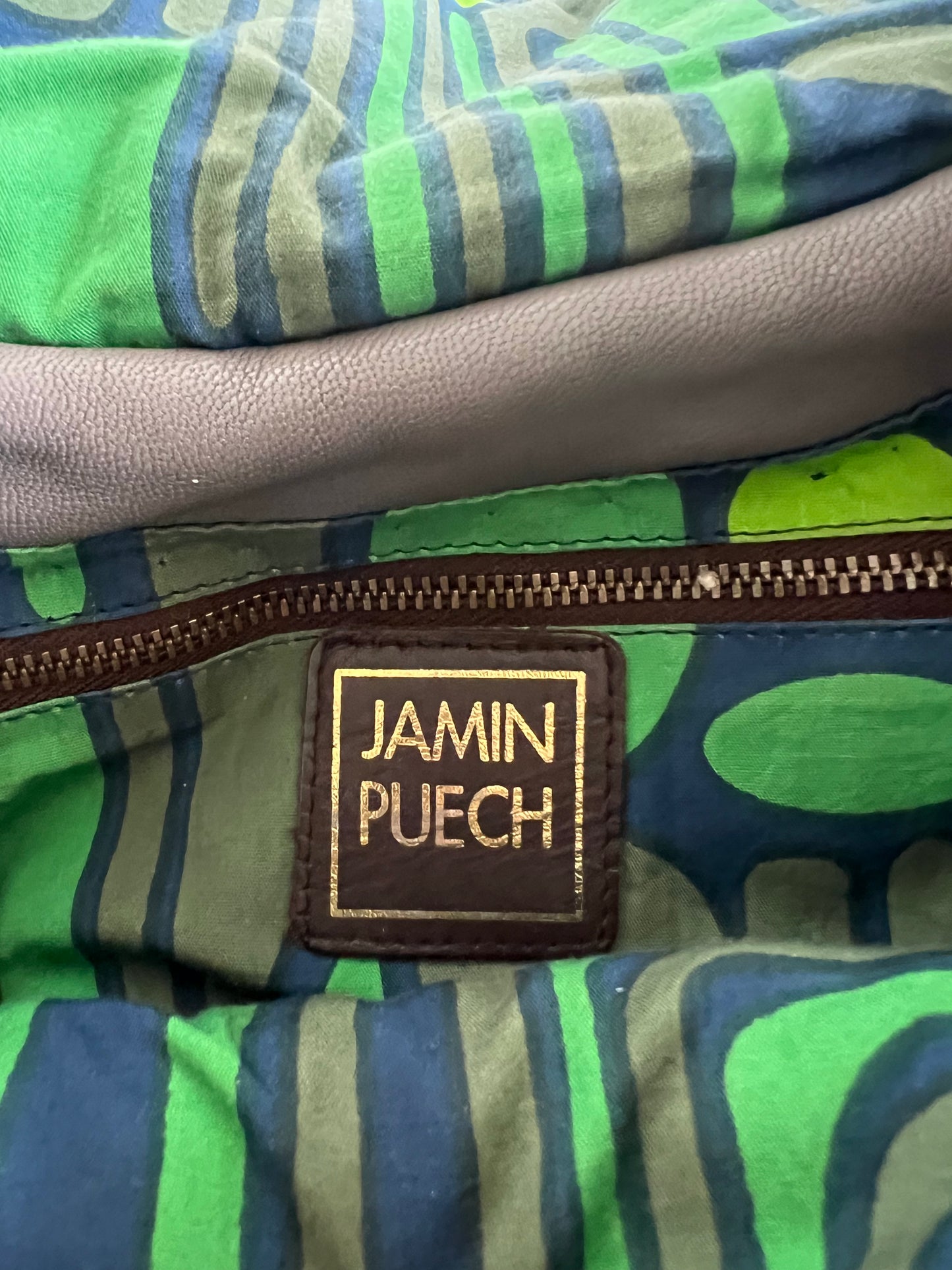 Jamin Puech Large Shoulder bag in Grey/Green/Purple/Blue