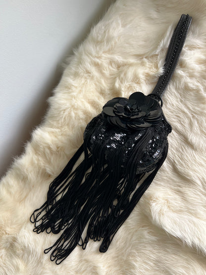 Jamin Puech Mini Tear Drop Sequin Clutch/Potli Bag
