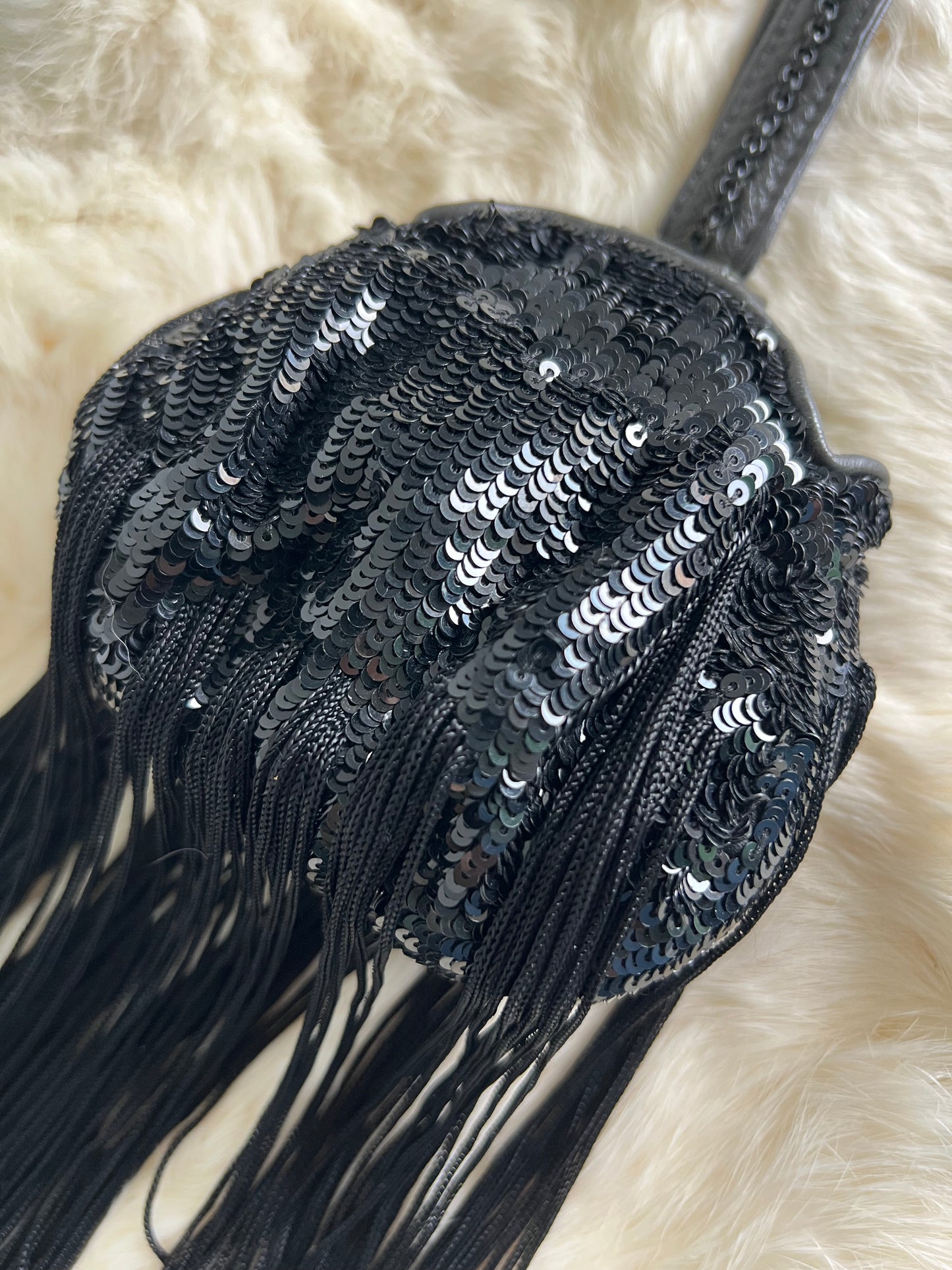 Jamin Puech Mini Tear Drop Sequin Clutch/Potli Bag