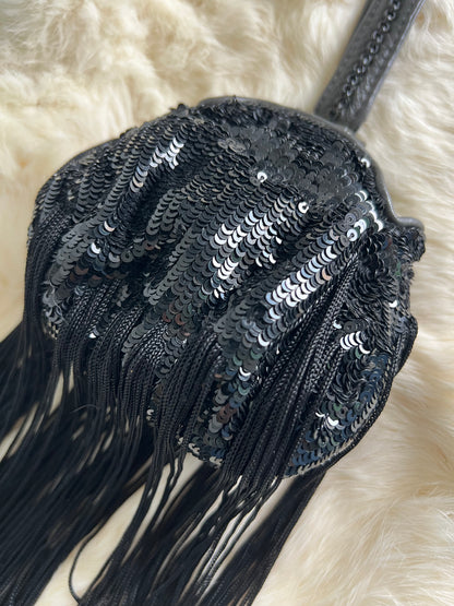 Jamin Puech Mini Tear Drop Sequin Clutch/Potli Bag