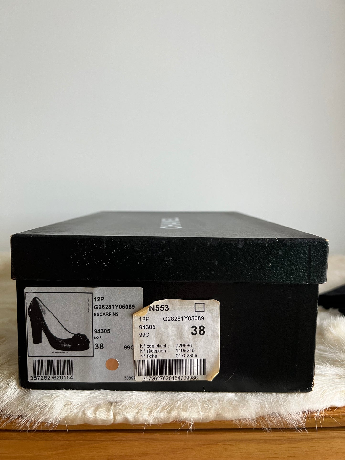 Chanel Sequin and Patent Leather Pumps Size 38C