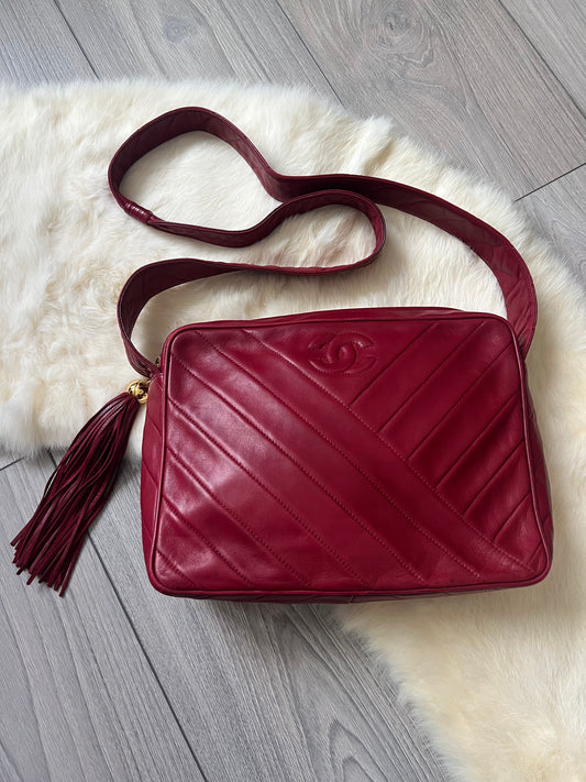 Chanel Burgundy Camera Bag Series 2 - RARE