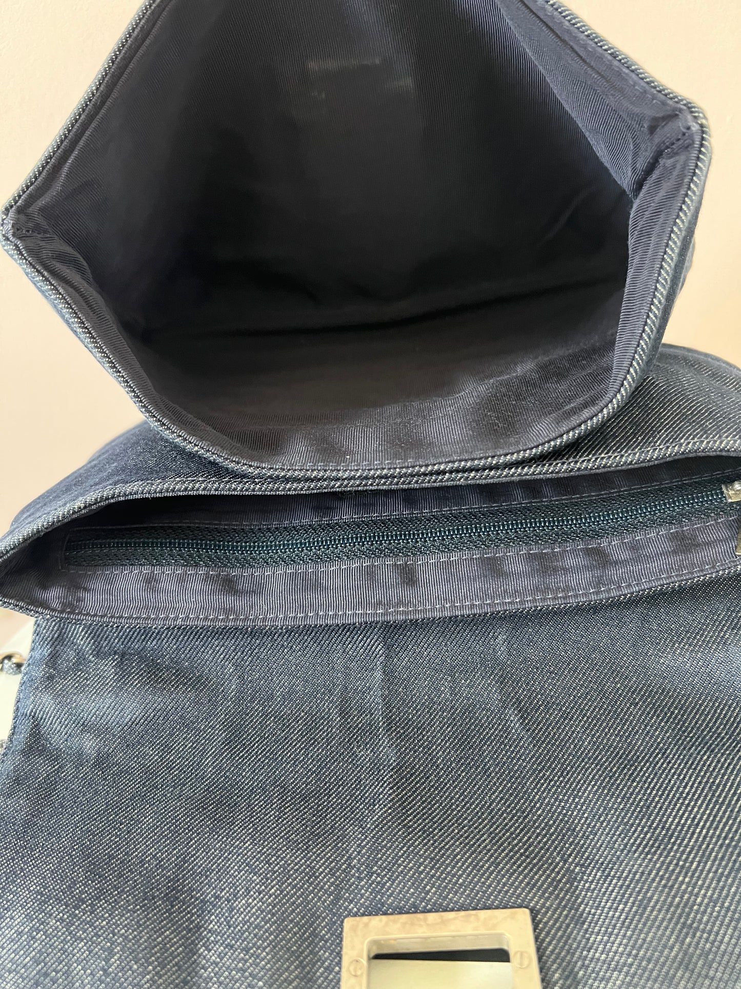 Chanel Chocolate Bar Denim Re-issue 2.55 Flap Shoulder Bag with Ruthenium Hardware Series 6 RARE