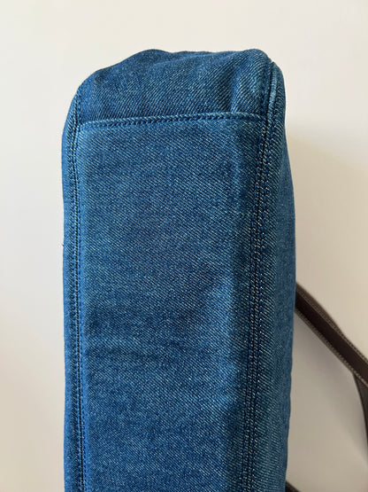 Chanel Jumbo Denim Tote with Leather Handles 5 Series Full Set- RARE