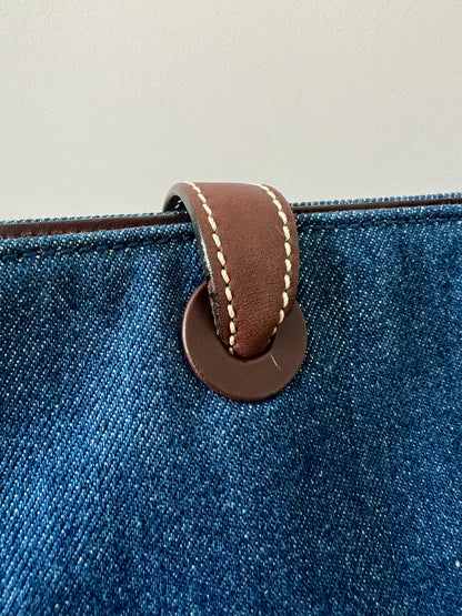Chanel Jumbo Denim Tote with Leather Handles 5 Series Full Set- RARE