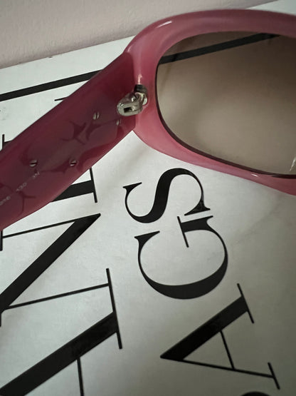 Chanel 5113 Pink and Burgundy 3D Camellia Sunglasses