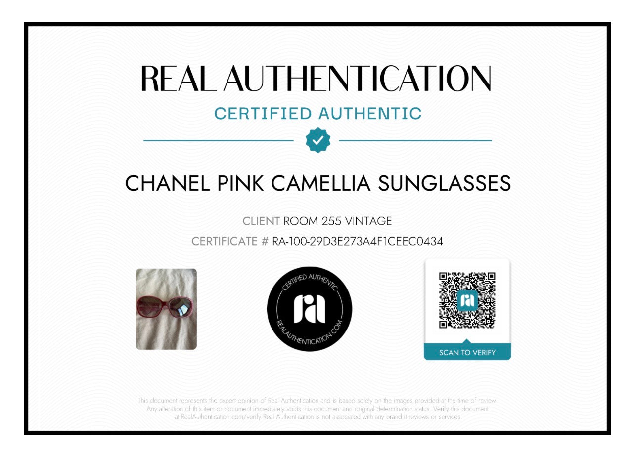 Chanel 5113 Pink and Burgundy 3D Camellia Sunglasses