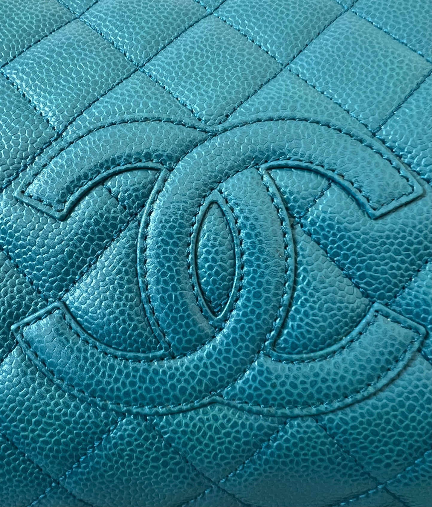 Chanel Timeless Tote in Teal Caviar Series 7