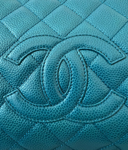 Chanel Timeless Tote in Teal Caviar Series 7