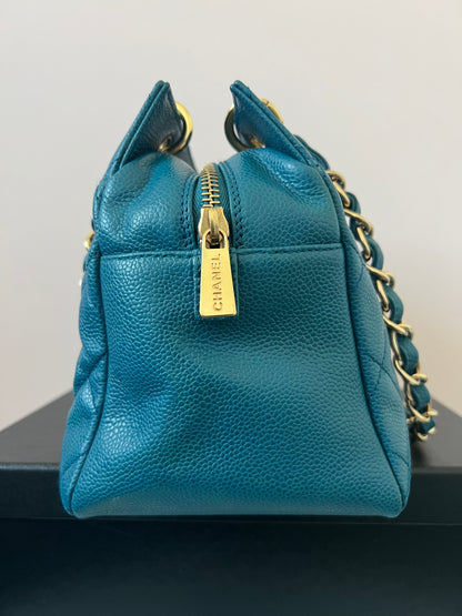Chanel Timeless Tote in Teal Caviar Series 7