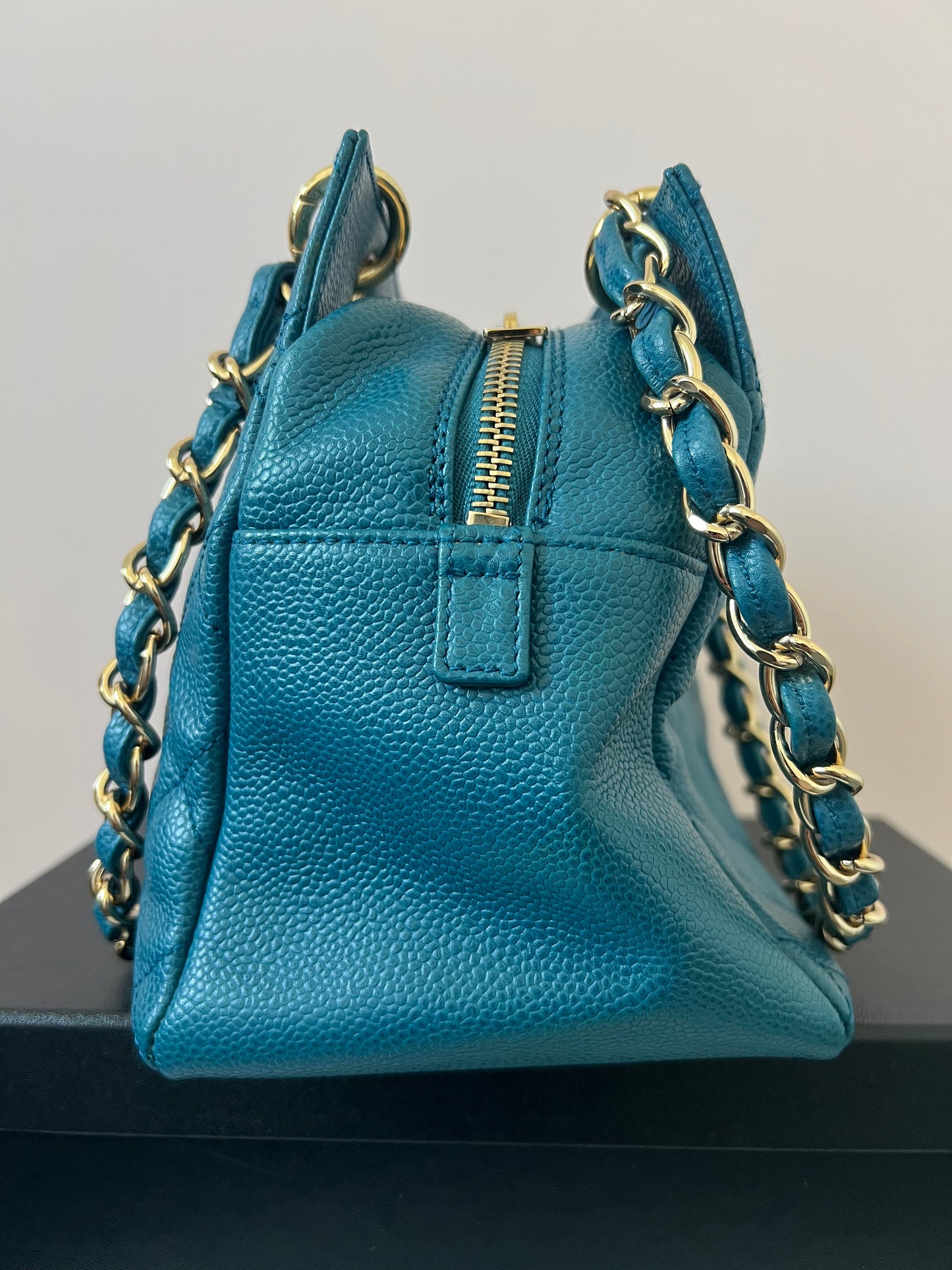 Chanel Timeless Tote in Teal Caviar Series 7