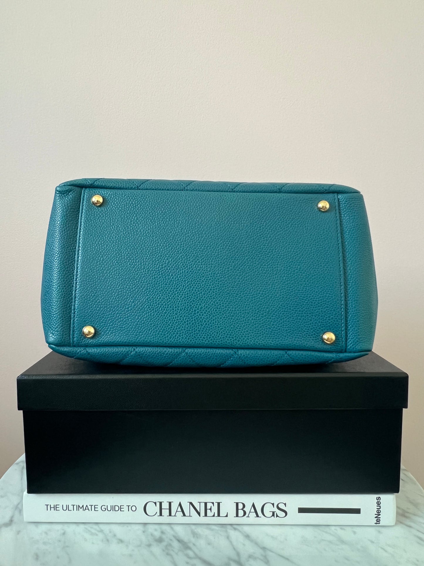 Chanel Timeless Tote in Teal Caviar Series 7
