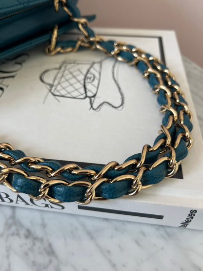Chanel Timeless Tote in Teal Caviar Series 7