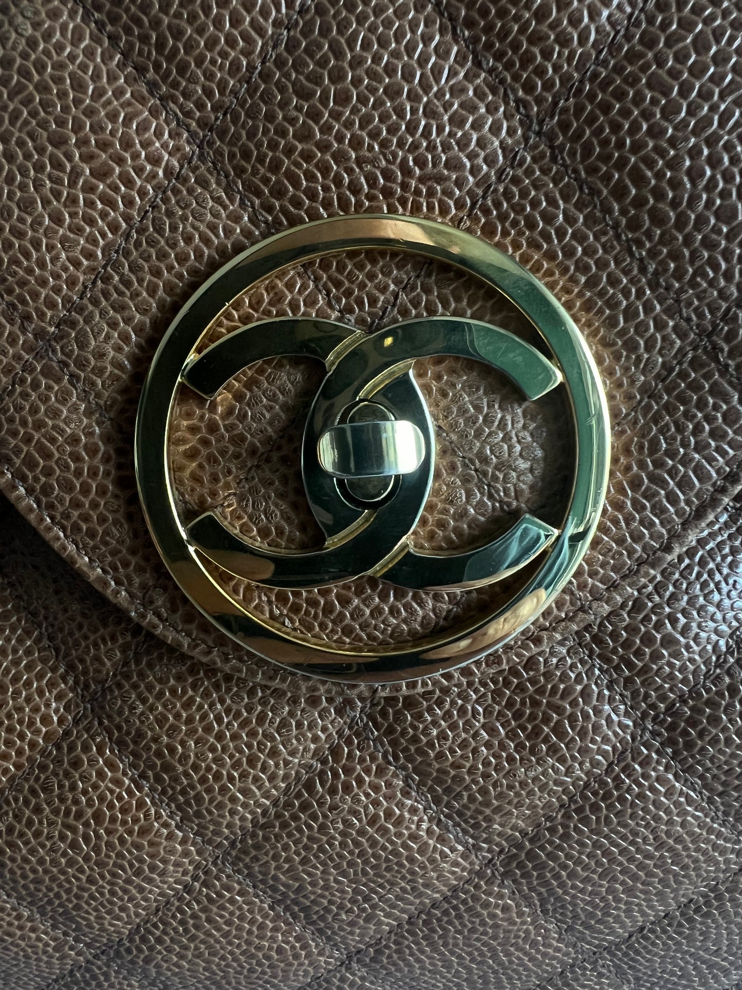 Chanel Vintage Cognac/Caramel Caviar Back Pack Series 1 - RARE