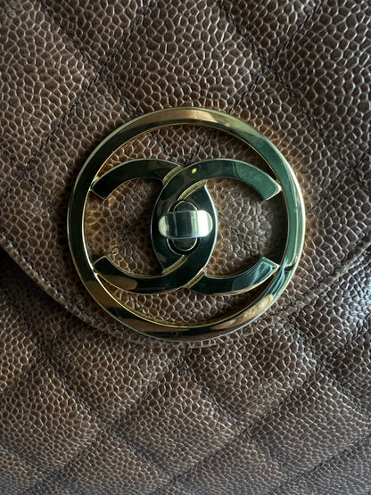 Chanel Vintage Cognac/Caramel Caviar Back Pack Series 1 - RARE