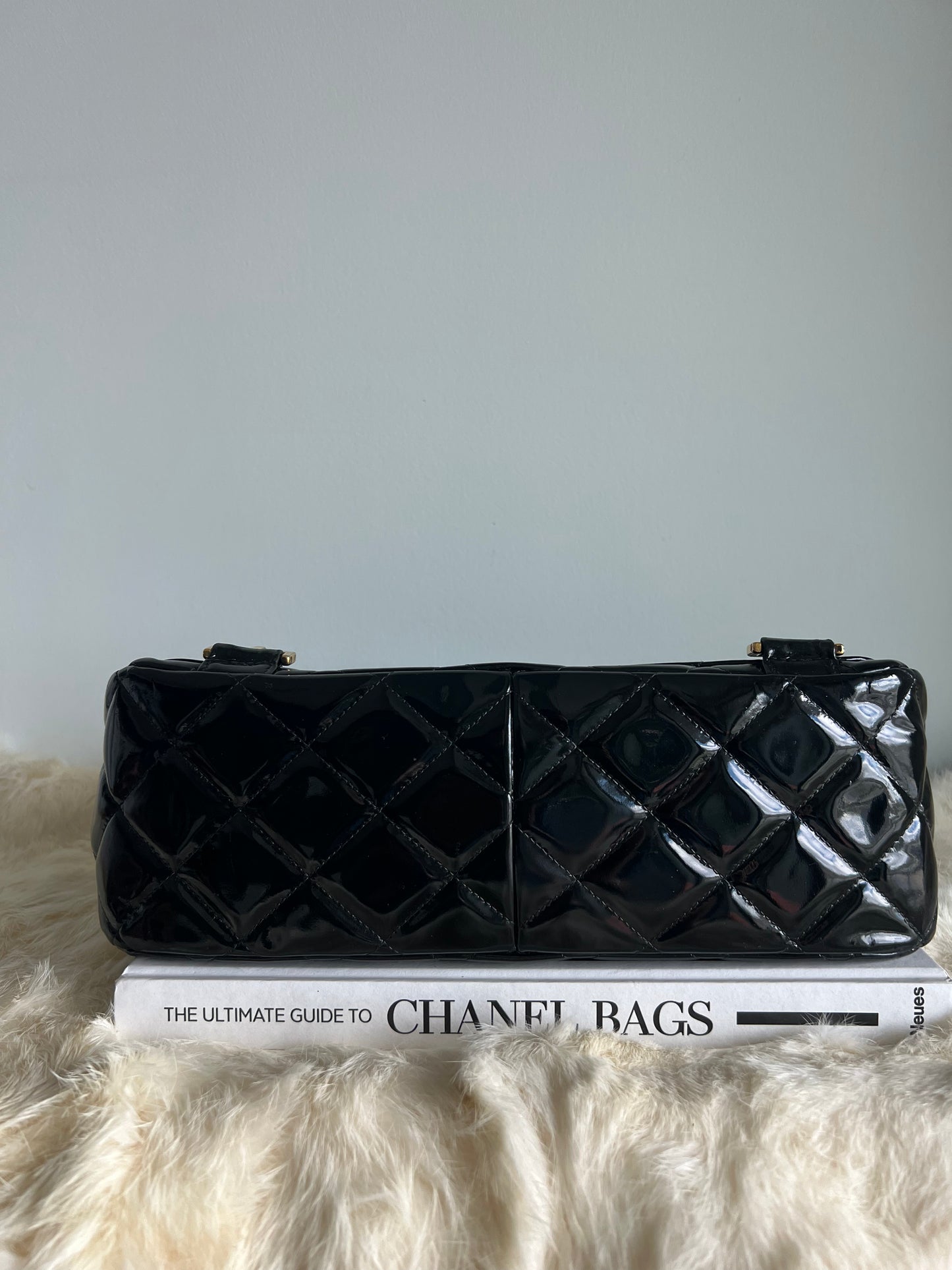 Chanel Black Patent Leather Backpack Series 4