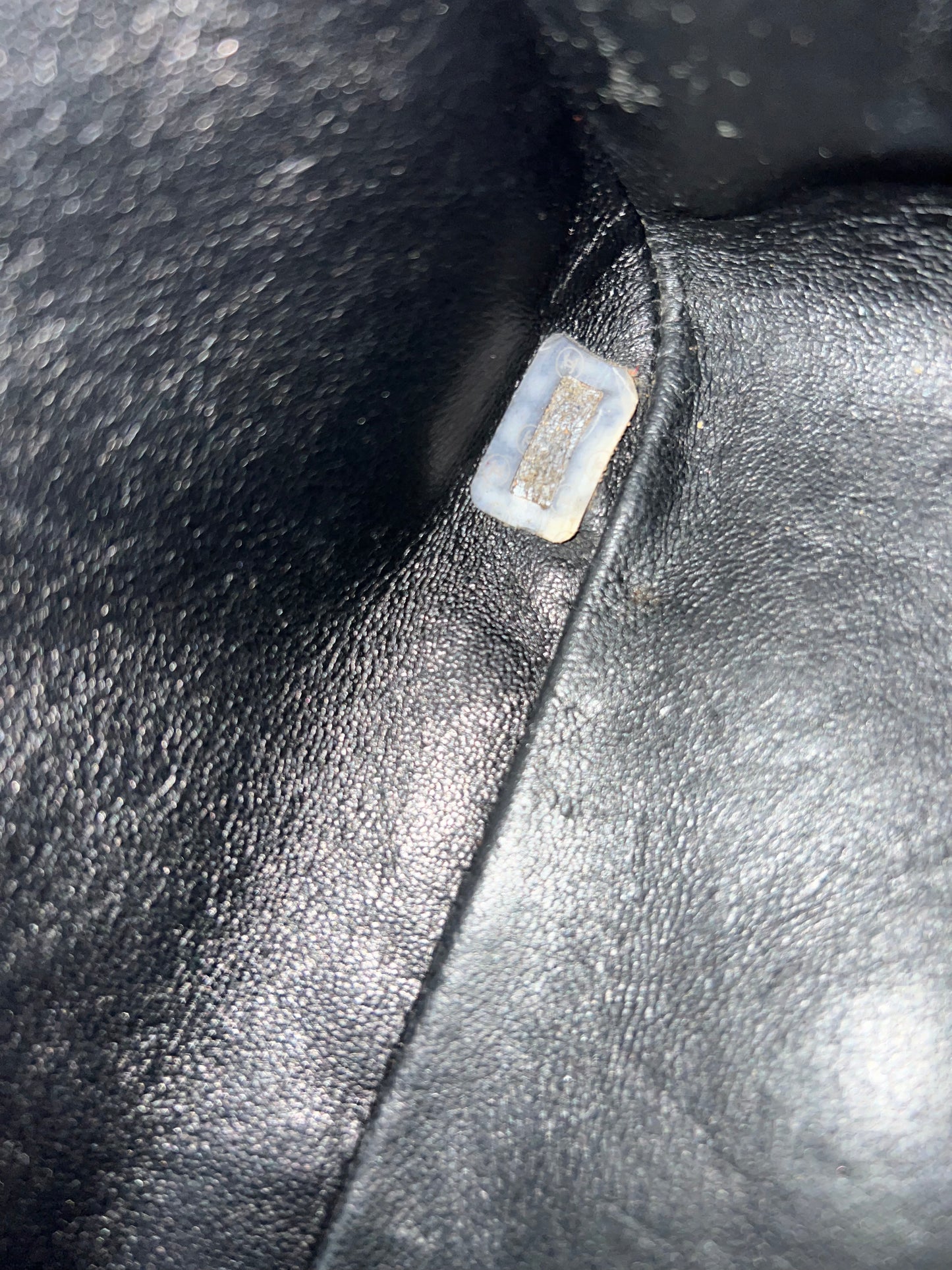 Chanel Black Patent Leather Backpack Series 4
