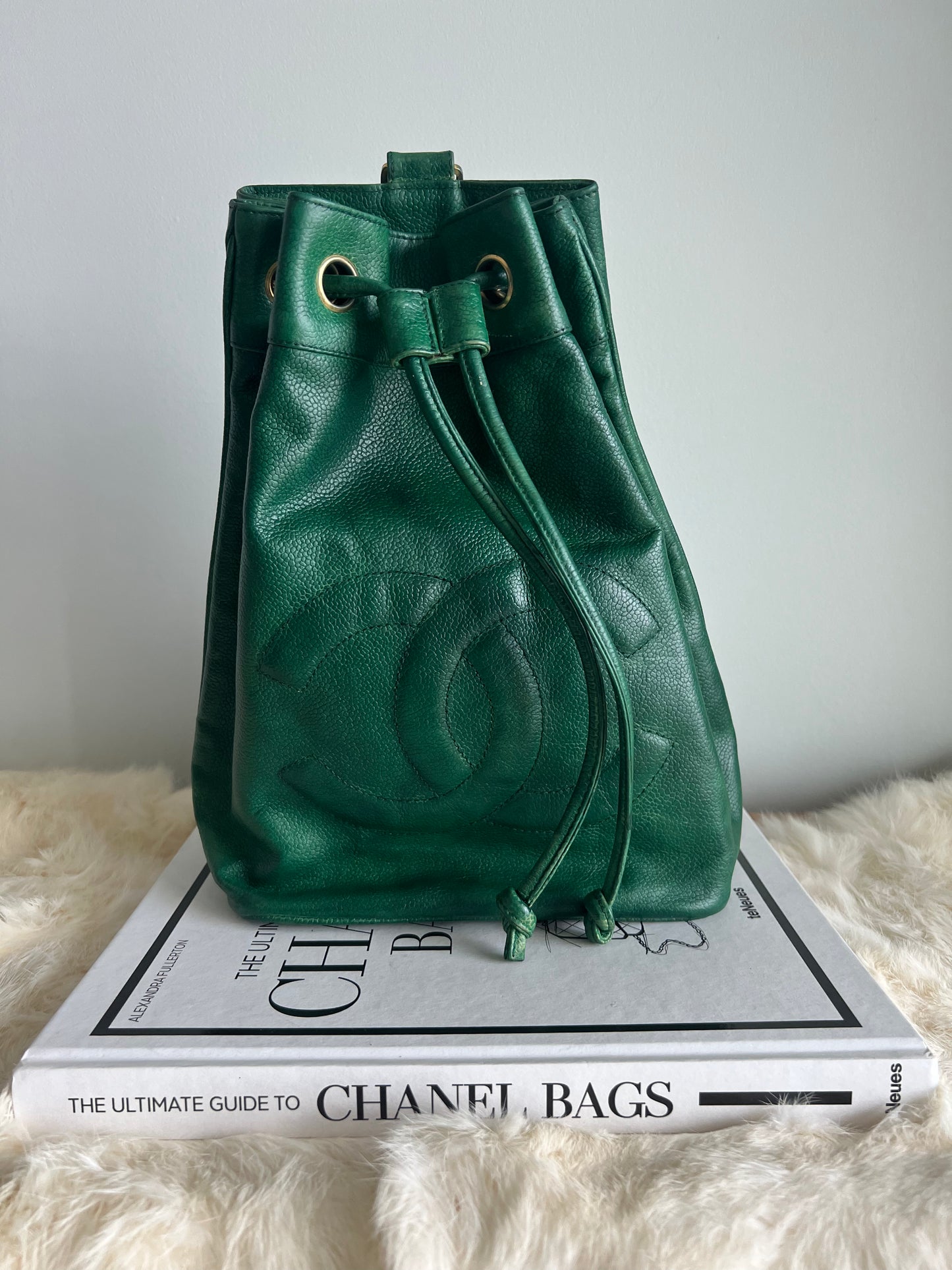 Chanel Green Caviar Backpack Series 1