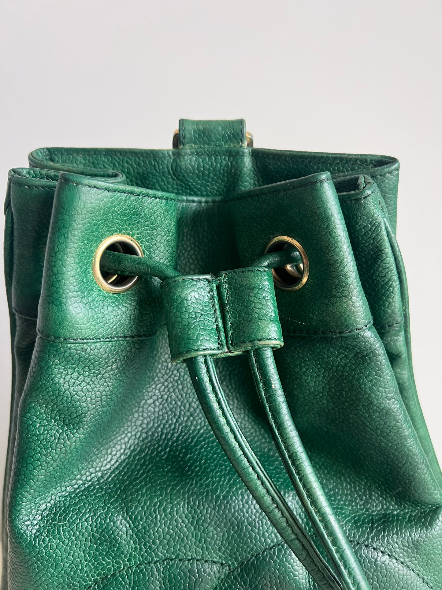 Chanel Green Caviar Backpack Series 1