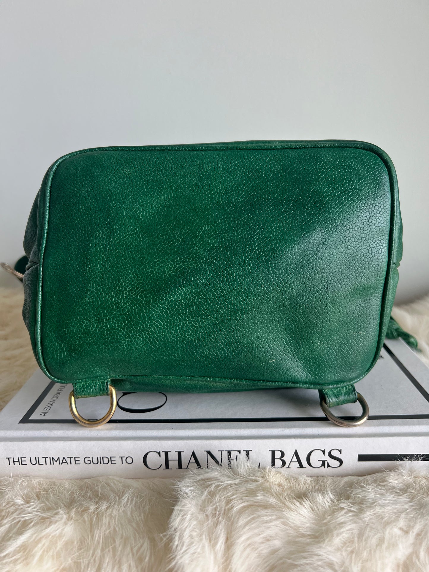 Chanel Green Caviar Backpack Series 1