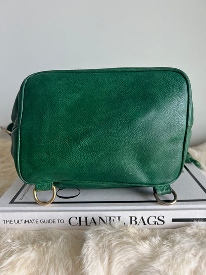 Chanel Green Caviar Backpack Series 1