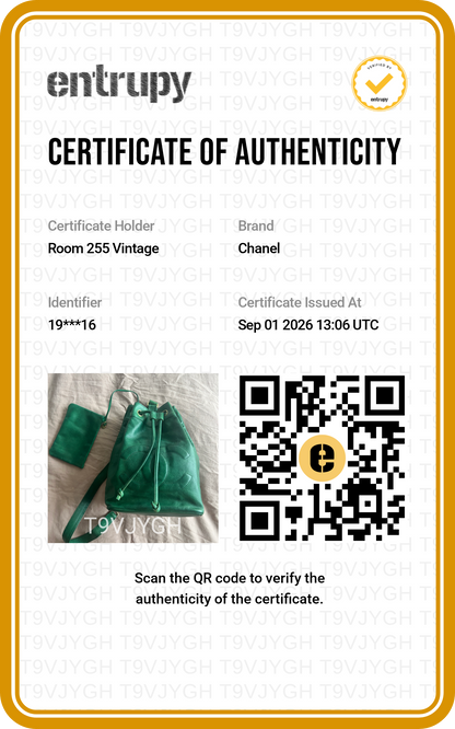 Chanel Green Caviar Backpack Series 1