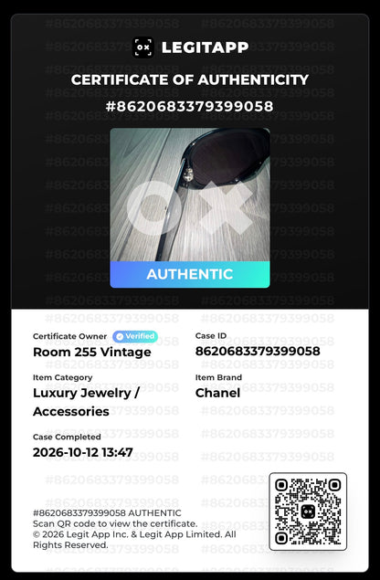 Chanel 5113 Beige and Black 3D Camellia Sunglasses